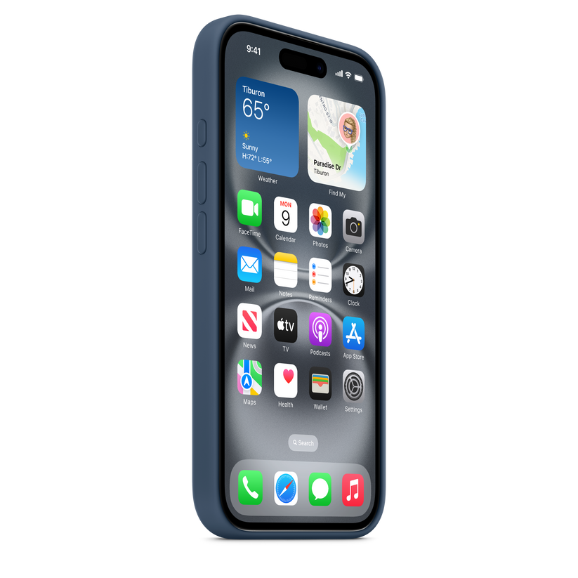 iPhone 16 Silicone Case with MagSafe - Denim