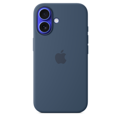iPhone 16 Silicone Case with MagSafe - Denim