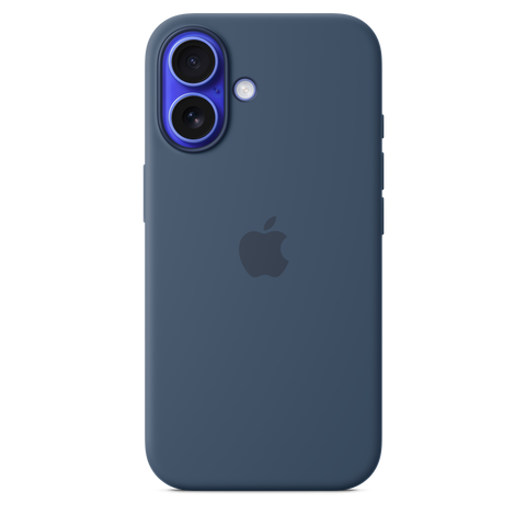 iPhone 16 Silicone Case with MagSafe - Denim