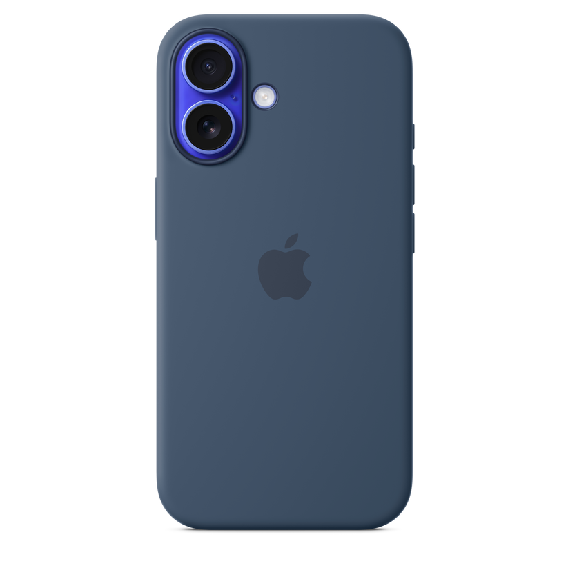 iPhone 16 Silicone Case with MagSafe - Denim