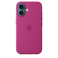 iPhone 16 Silicone Case with MagSafe - Fuchsia