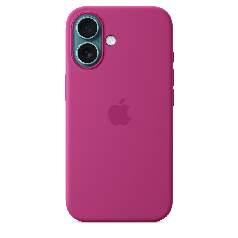 iPhone 16 Silicone Case with MagSafe - Fuchsia