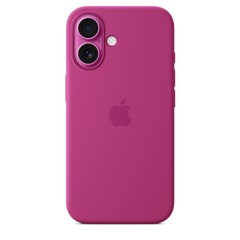 iPhone 16 Silicone Case with MagSafe - Fuchsia