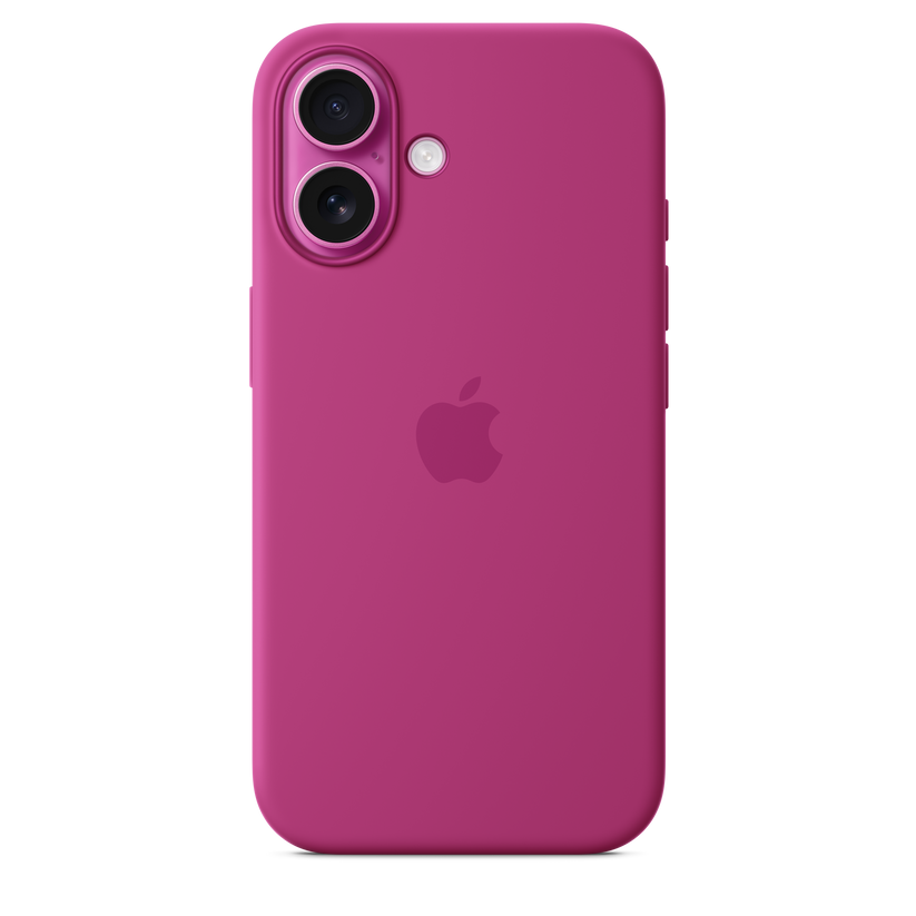 iPhone 16 Silicone Case with MagSafe - Fuchsia
