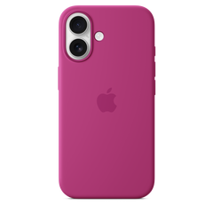 iPhone 16 Silicone Case with MagSafe - Fuchsia