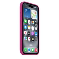 iPhone 16 Silicone Case with MagSafe - Fuchsia