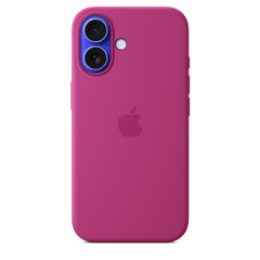 iPhone 16 Silicone Case with MagSafe - Fuchsia