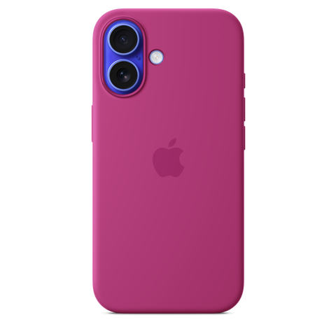 iPhone 16 Silicone Case with MagSafe - Fuchsia