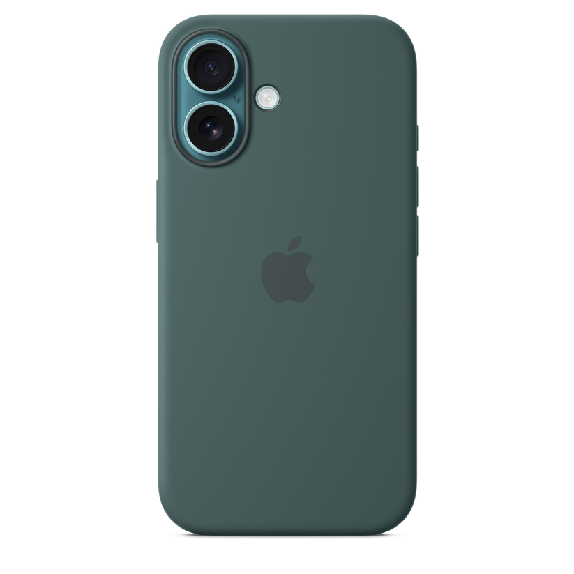 iPhone 16 Silicone Case with MagSafe - Lake Green