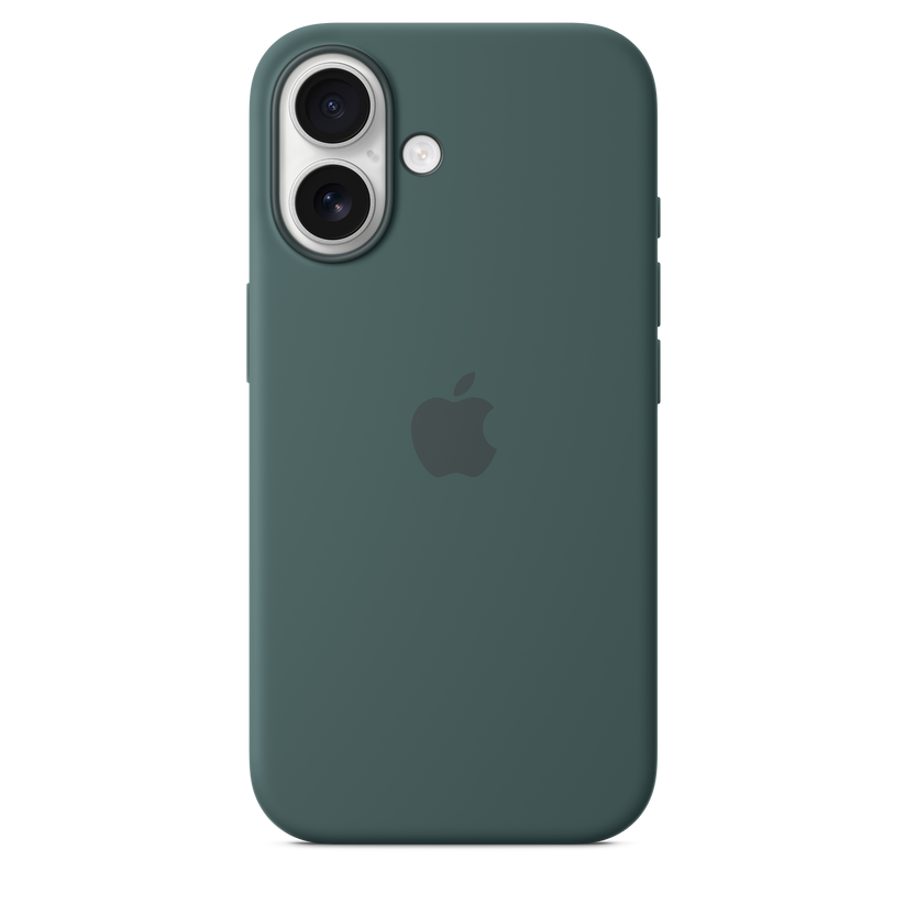 iPhone 16 Silicone Case with MagSafe - Lake Green