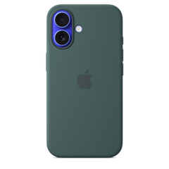 iPhone 16 Silicone Case with MagSafe - Lake Green