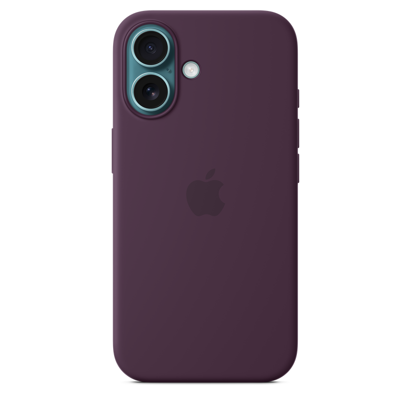 iPhone 16 Silicone Case with MagSafe - Plum