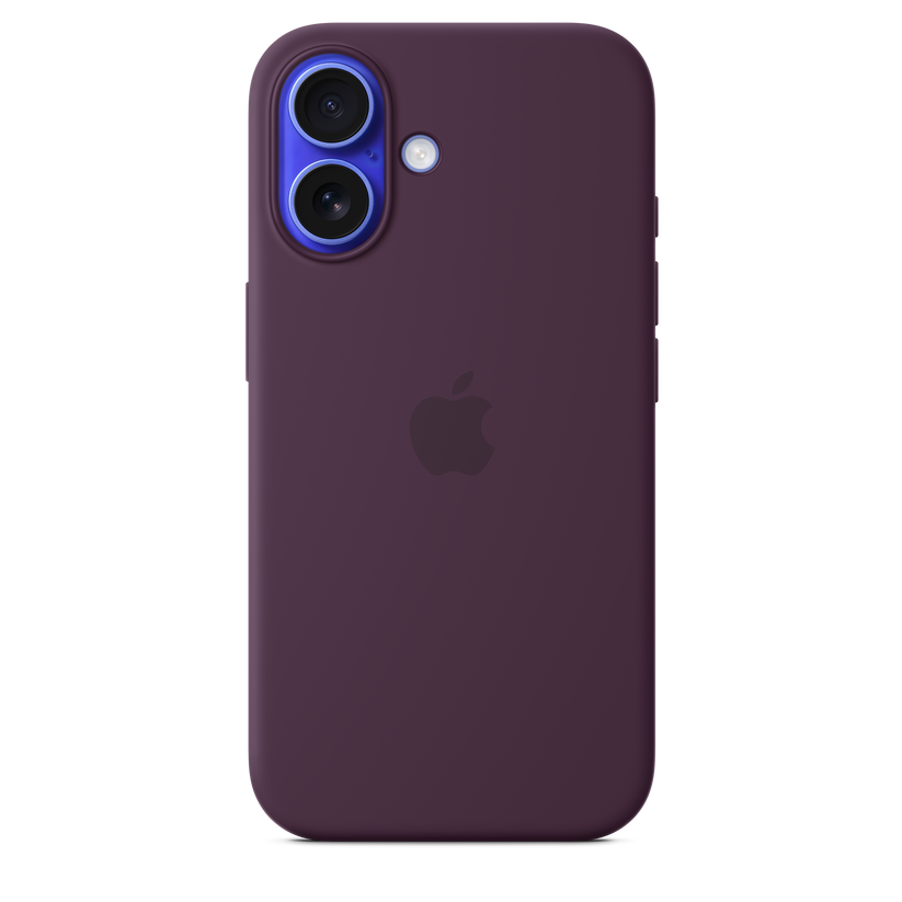iPhone 16 Silicone Case with MagSafe - Plum