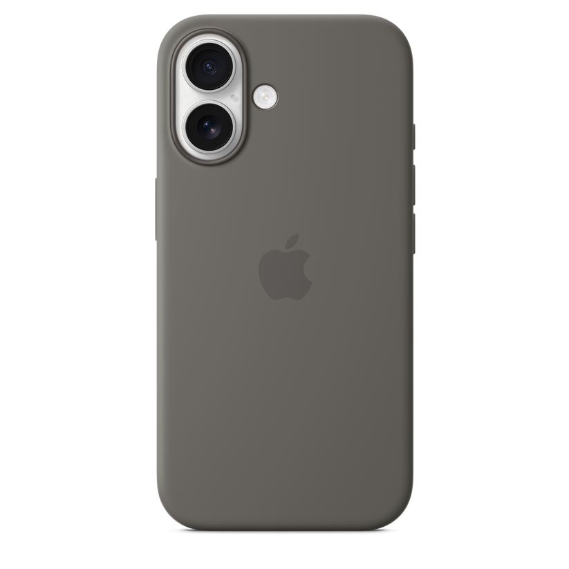 iPhone 16 Silicone Case with MagSafe - Stone Grey