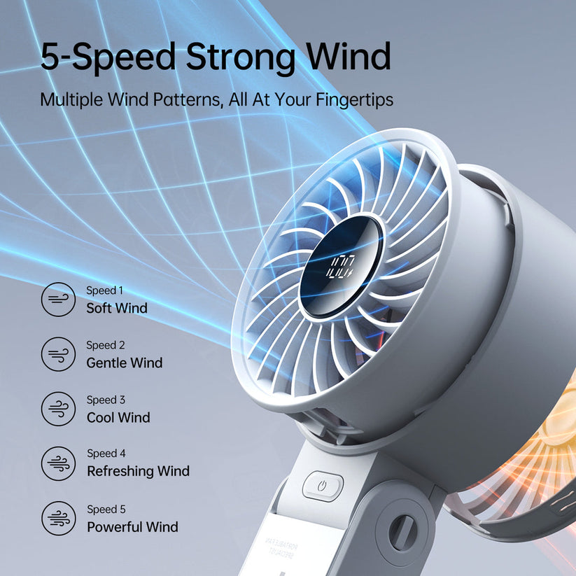 Jisulife Handheld Fan Life7 (5000mAh) - Grey