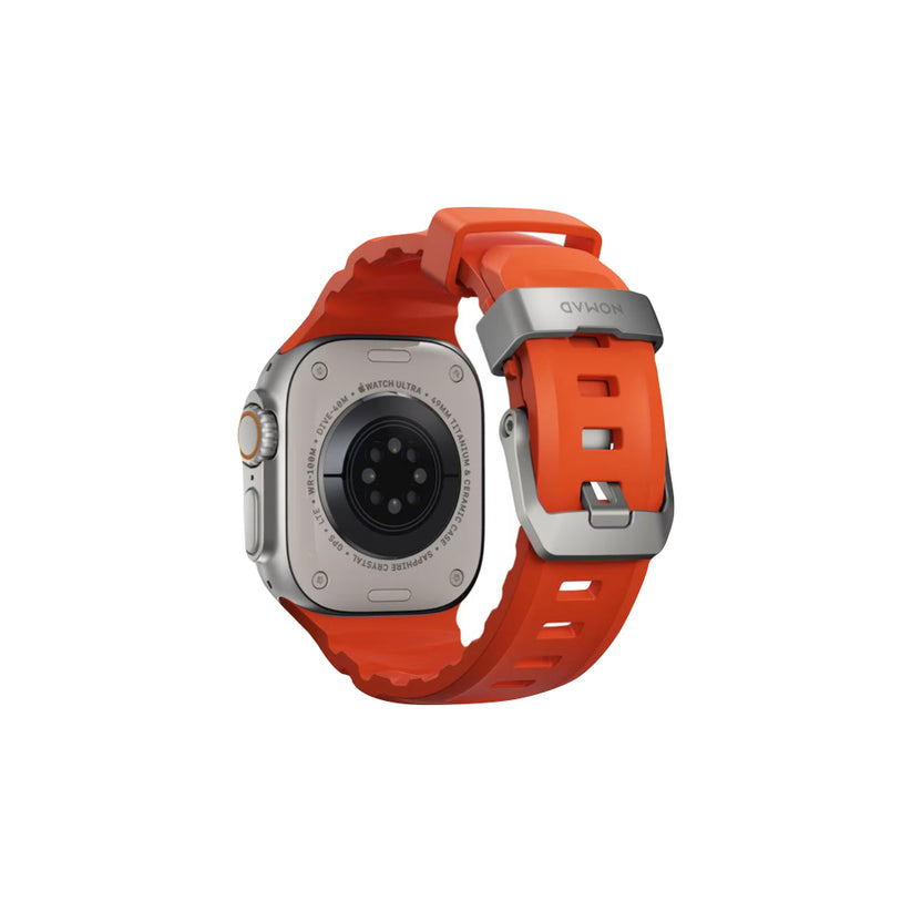 Nomad Apple Watch 49/45/44/42mm (Series SE/Ultra/9/8/7/6/5/4/3/2) Rocky Point Band Magma | Limited Edition