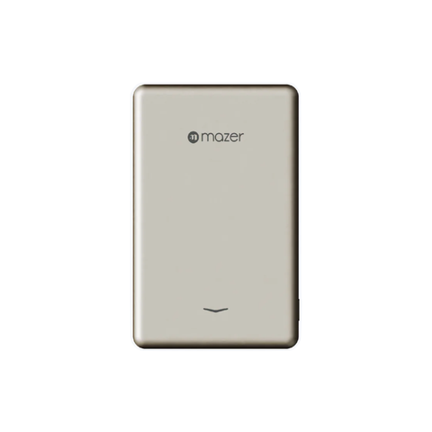 Mazer MagAir19 5000mAh Ultra Slim Magnetic Wireless Power Bank - Titanium