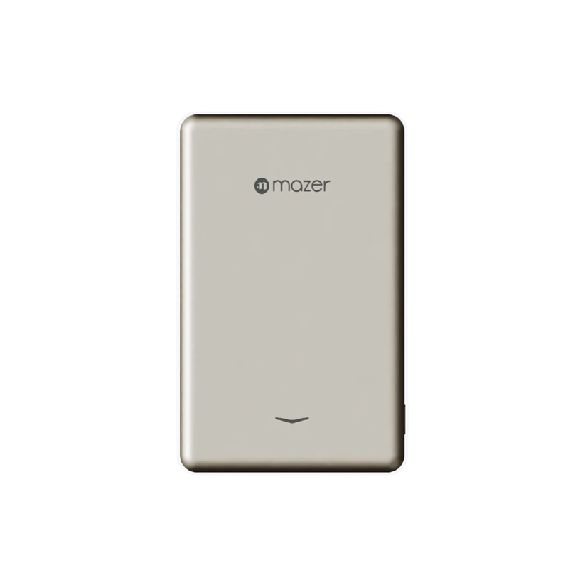 Mazer MagAir19 5000mAh Ultra Slim Magnetic Wireless Power Bank - Titanium