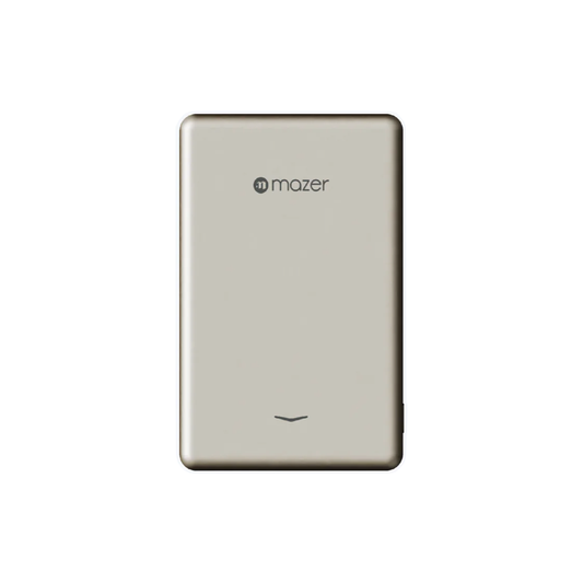 Mazer MagAir19 5000mAh Ultra Slim Magnetic Wireless Power Bank - Titanium