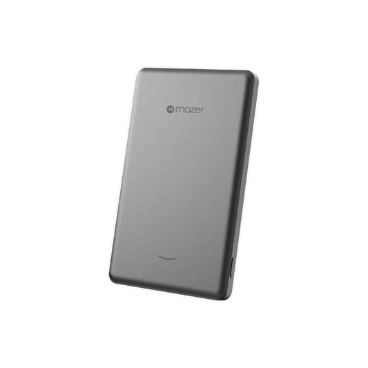 Mazer MagAir19 5000mAh Ultra Slim Magnetic Wireless Power Bank - Grey