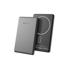 Mazer MagAir19 5000mAh Ultra Slim Magnetic Wireless Power Bank - Grey