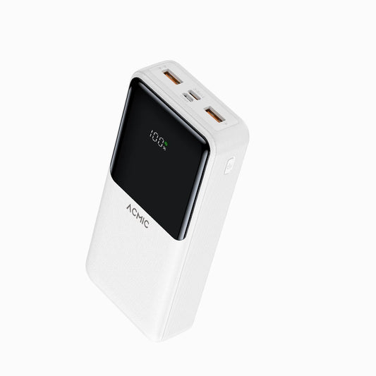 ACMIC 20000mAh powerbank with Digital Screen Display - White (AP20-07PD PRO (W2016C)