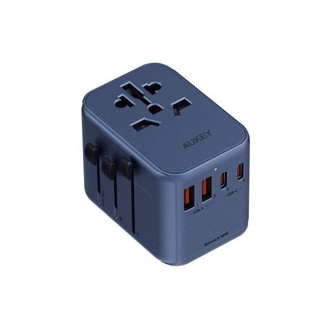 Aukey PA-TA07A 35W Travel Mate Universal Adapter - Blue