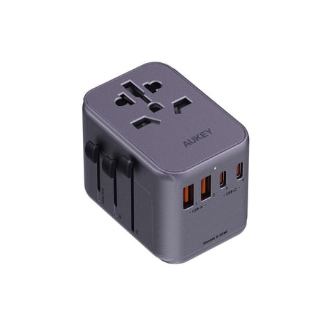 Aukey PA-TA07A 35W Travel Mate Universal Adapter - Purple