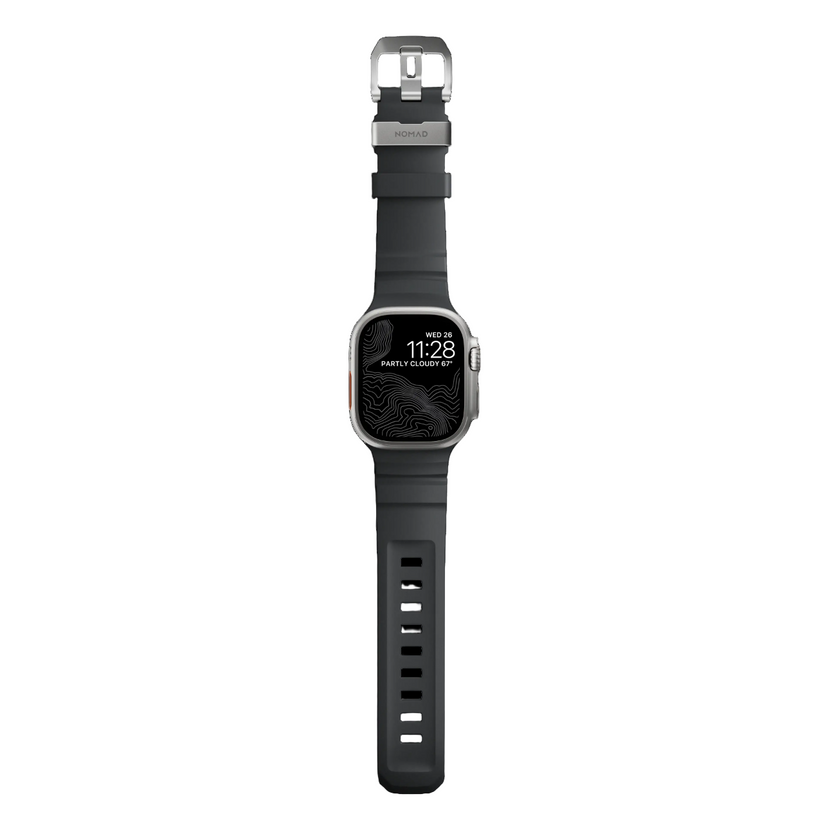 Nomad Apple Watch 49/45/44/42mm (Series SE/Ultra/9/8/7/6/5/4/3/2) Rocky Point Band - Storm