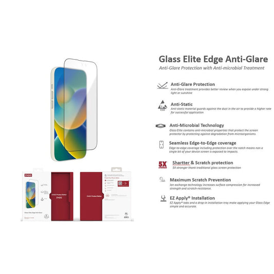 ZAGG Glass Plus Edge Anti-Glare iPhone 14