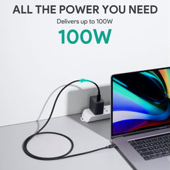 Aukey CB-CD21 Gen2 E Marker 100W USB 3.1 USB Type C To Type C Nylon Braided Cable
