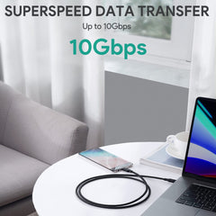 Aukey CB-CD21 Gen2 E Marker 100W USB 3.1 USB Type C To Type C Nylon Braided Cable