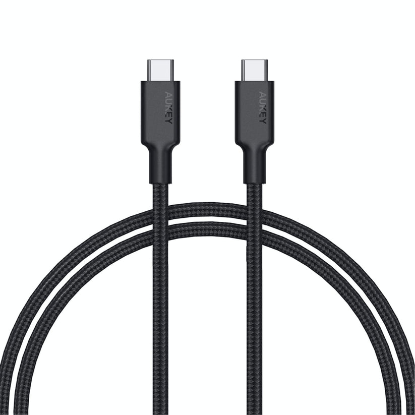 Aukey CB-CD21 Gen2 E Marker 100W USB 3.1 USB Type C To Type C Nylon Braided Cable