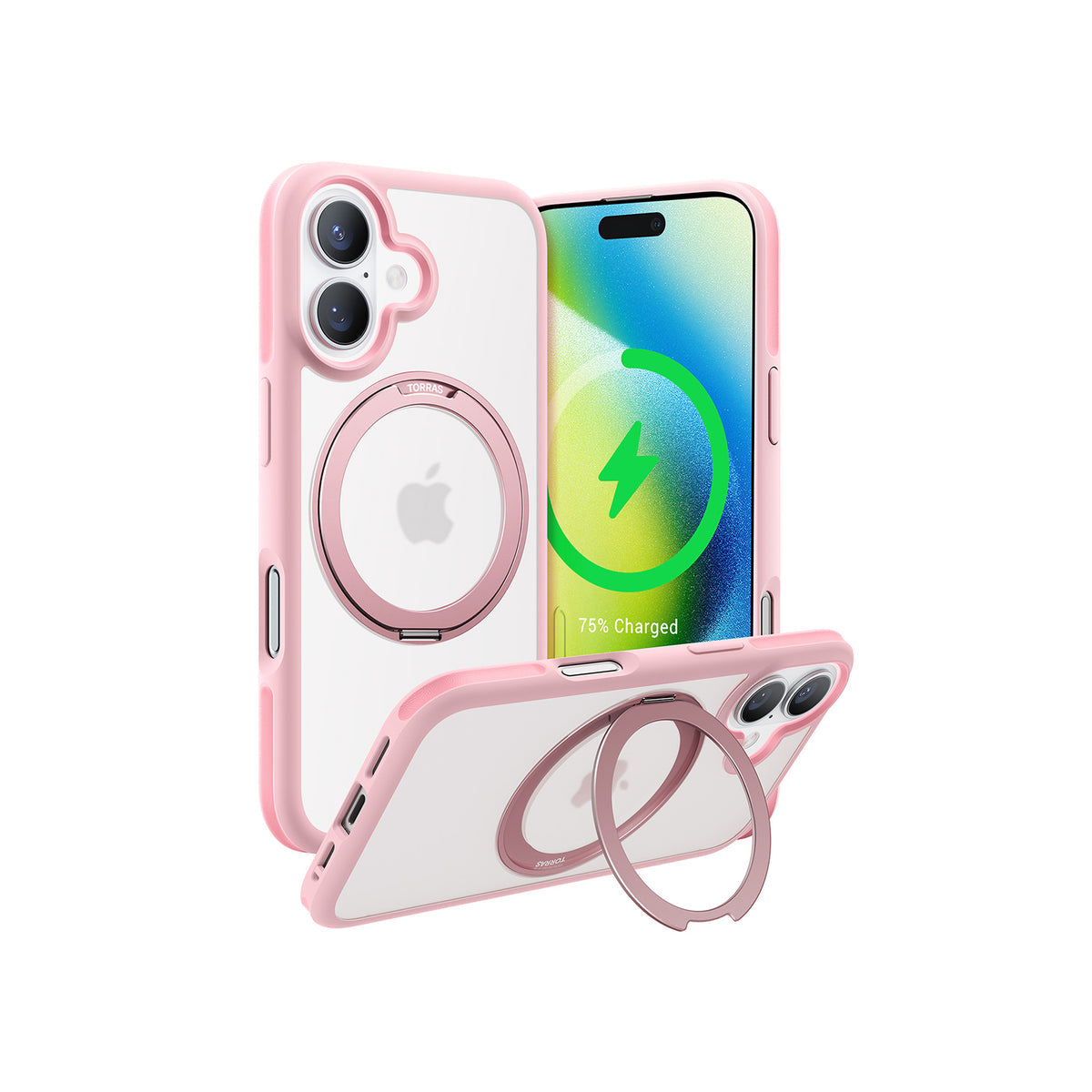 Torras Ostand R Fusion X00FX1422 iPhone 16 Pink