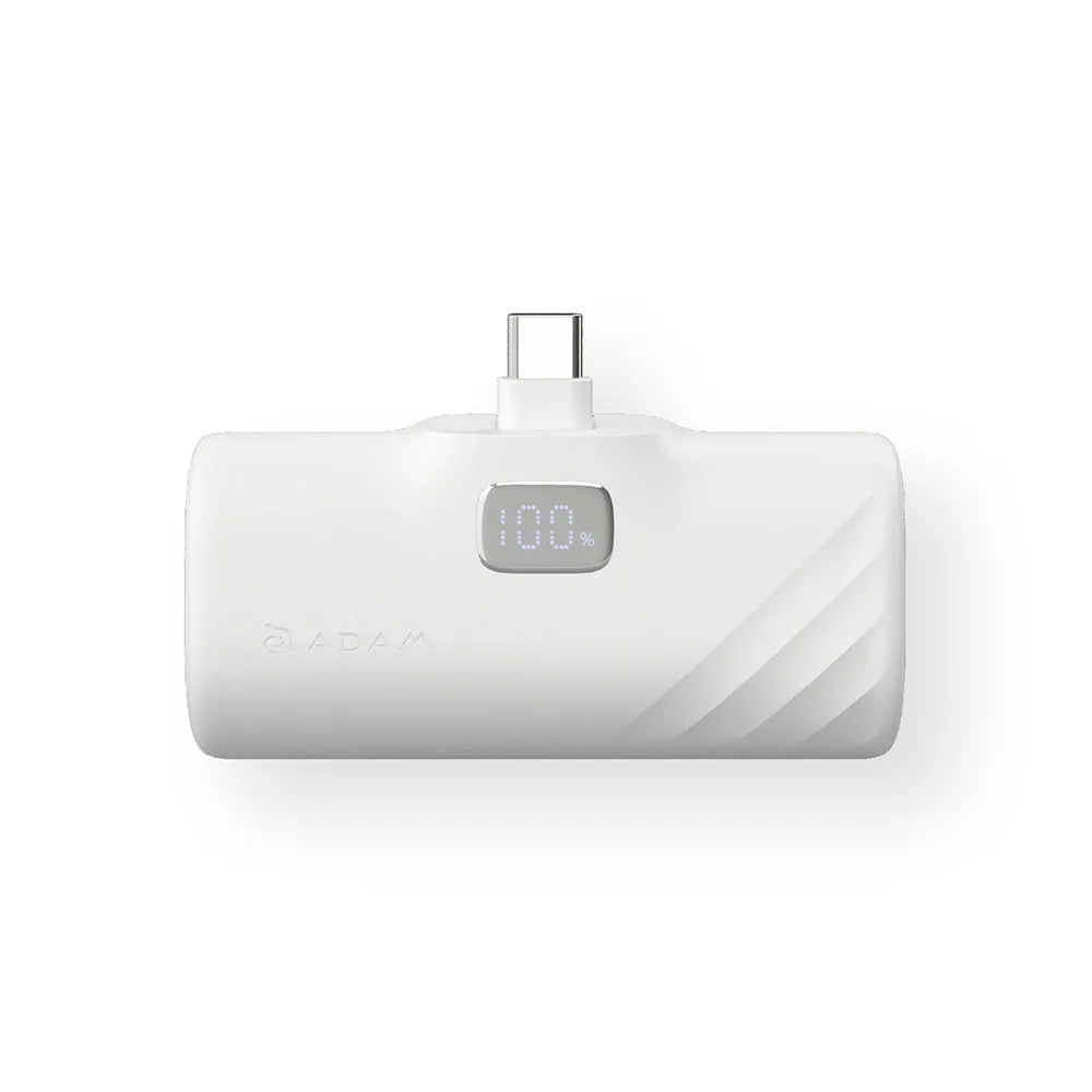 ADAM elements GRAVITY F5C USB-C Pocket Power Bank 5000mAh - White