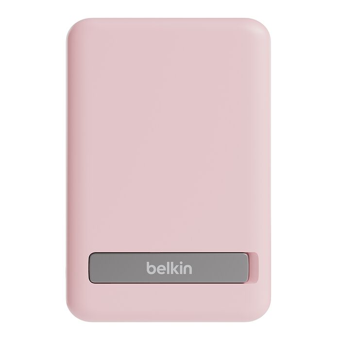 Belkin BOOST CHARGE Magnetic Wireless + Stand Power Bank, Pink 5000mAh