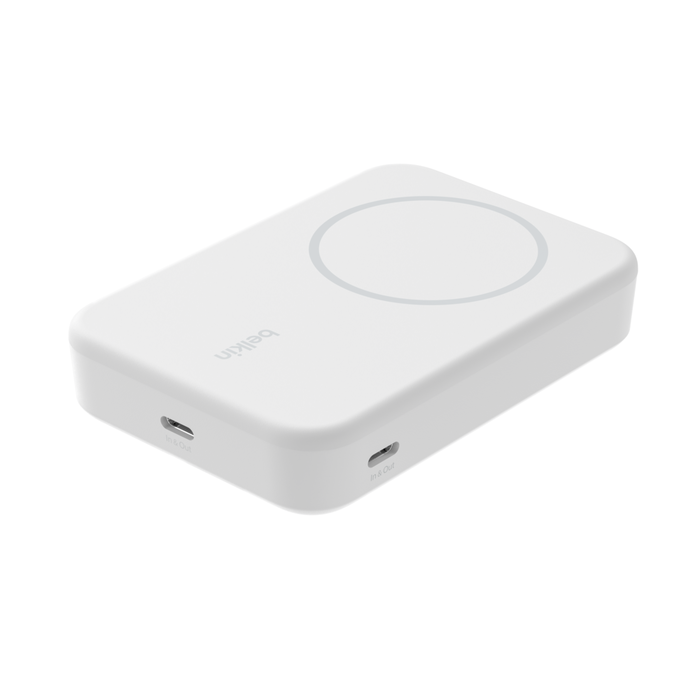 Belkin 10K QI2 Wireless Powerbank + Kick Stand - White