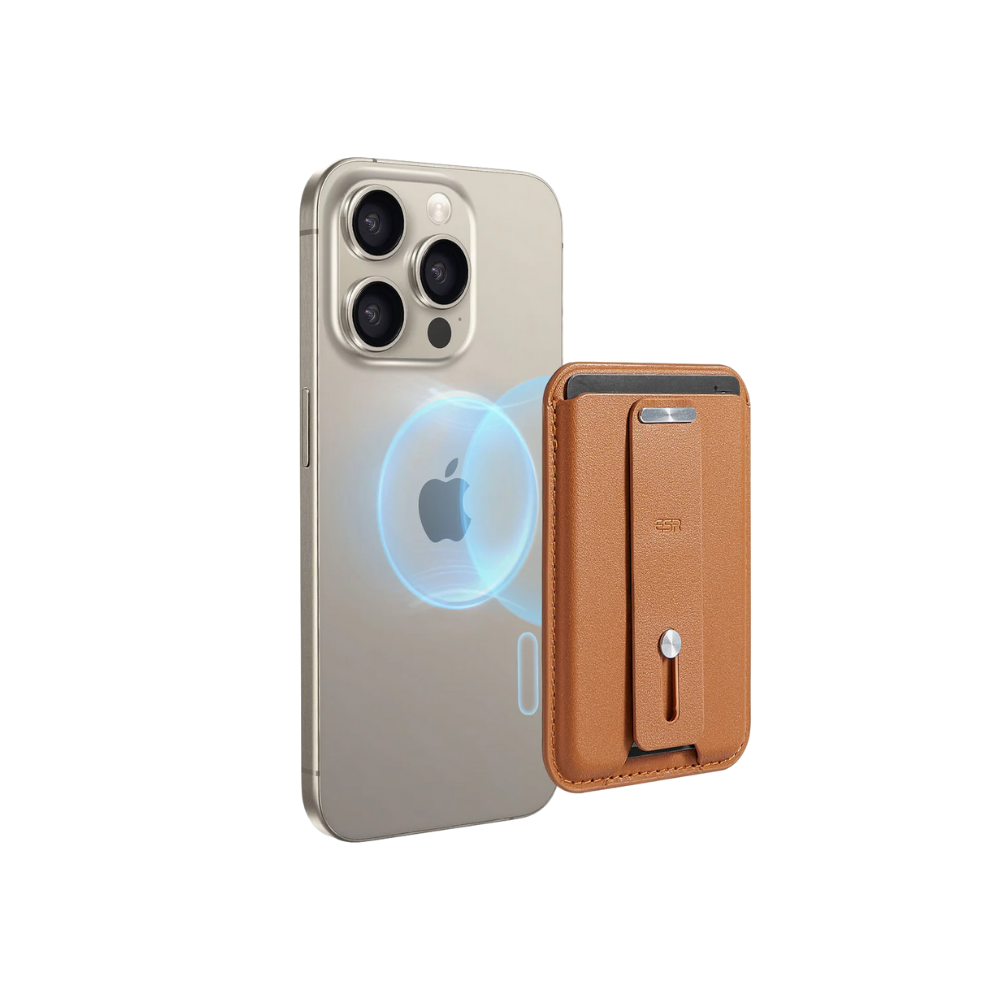 ESR HaloLock Magnetic Wallet - Caramel Brown