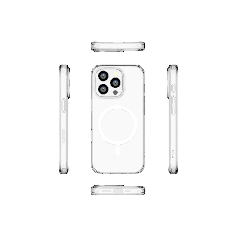 Loops Magsafe Case with Camera Control Button for iPhone 16 Pro Max - Clear
