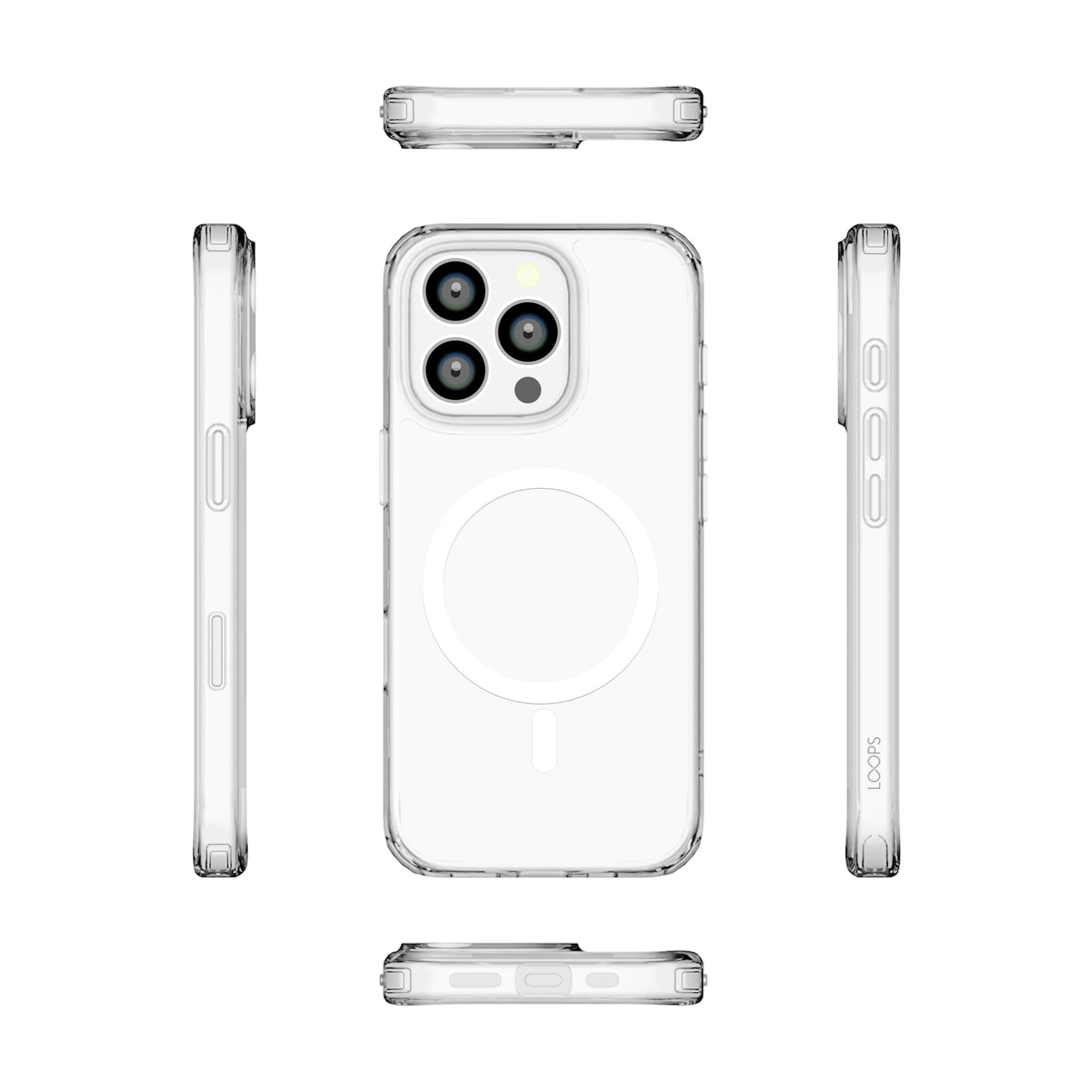 Loops Magsafe Case with Camera Control Button for iPhone 16 Pro - Clear