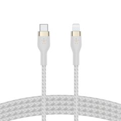 Belkin USB-C TO LTG, BRAID SIL, 2M, WHT