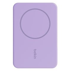 Belkin BOOST CHARGE Magnetic Wireless + Stand Power Bank, Purple 5000mAh