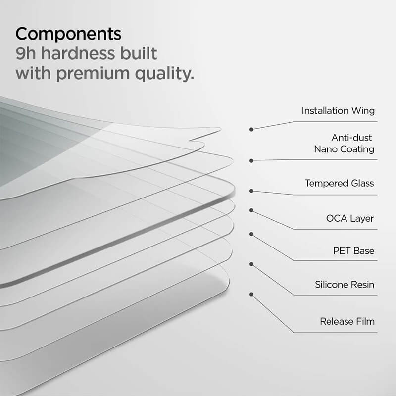 Spigen GLAStR Premium Tempered Glass Screen Protector for iPad 10.2 (2019-2021) - Clear
