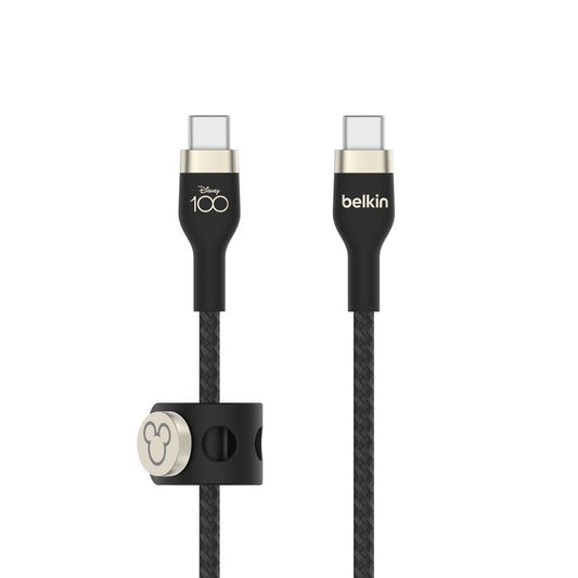 Belkin USB-C to USB-C 2.0, Braid Sil, 2M,DY,D100-Black