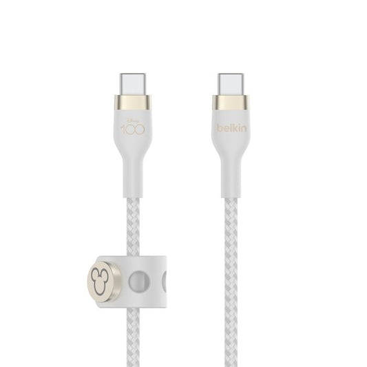 Belkin USB-C TO USB-C 2.0, BRAID SIL, 2M - White/D100