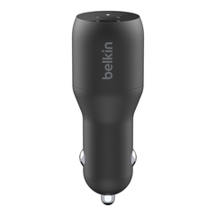 Belkin Dual USB-C Car Charger 18W X2 - Black