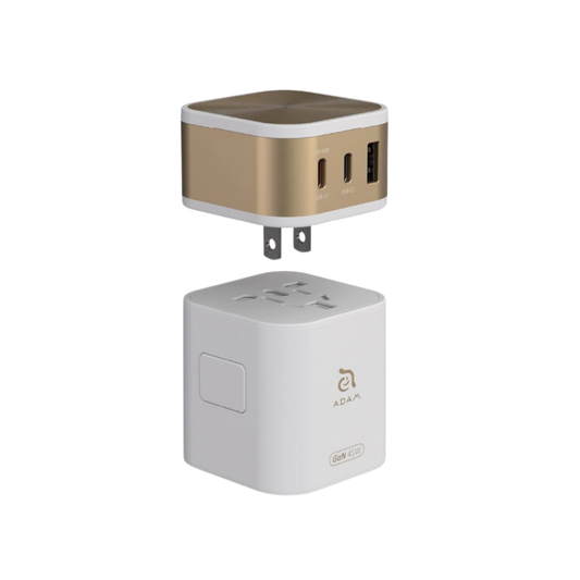 ADAM elements T45 45W Universal Travel Adapter Charger - White