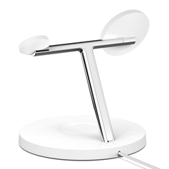 Belkin BOOST CHARGE PRO 3-in-1 Wireless Charging Stand with MagSafe (White)