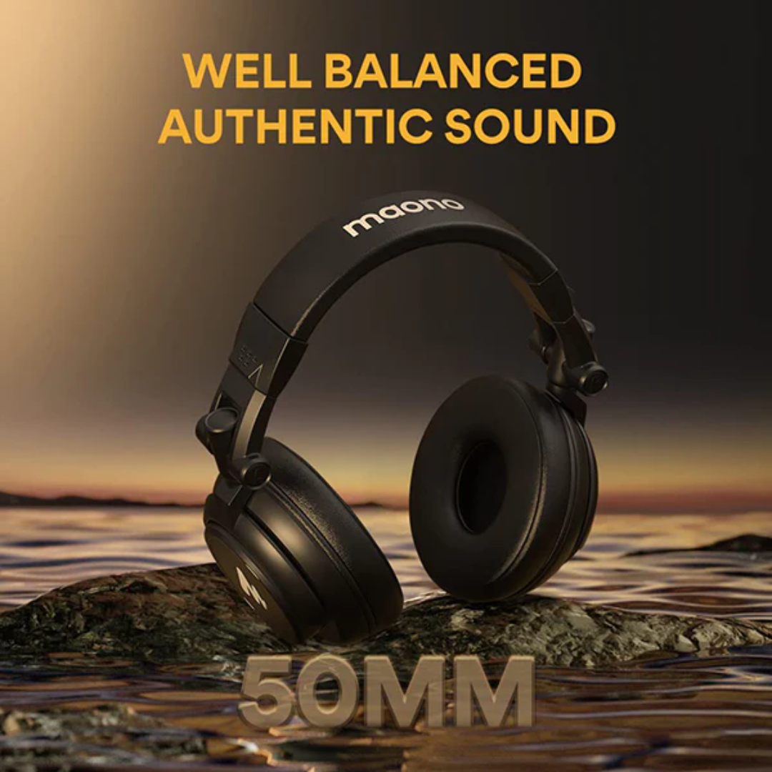 Maono Closed-Back Dynamic Headphones Frequnecy (40460-AU-MH601)