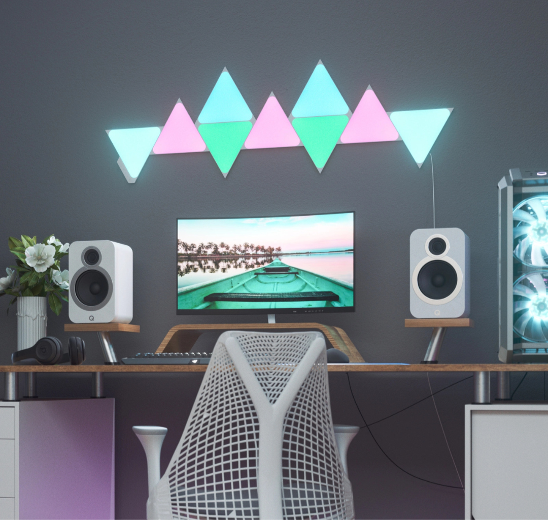 Nanoleaf Shapes | Triangles | STK | Black | 9 Pack | EU/UK